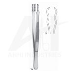 Anhi Forceps Curved 14.5cm Gasping And Sterilizing Forceps <br>(AI-C-095-14)