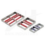 Instruments Cassettes 10 Piece Instruments Tray, Strip Lock "H" Type 180 X 130 X 25 mm<br> (AI-Y-024-02)