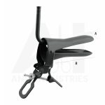 Single-Use Cusco Vaginal Speculum (Rocket Pattern) With Tube Rings For Permanent Smoke Evacuation Tubing, Small, Black (AI-E-14-342 )