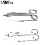 Bruns Bandage Scissors Single Serrated 24Cm Left Hand - Image 2
