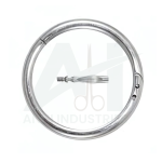 Stainless Steel Bull Nose Ring<br> (AI-V-1033)