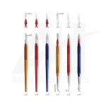 Greenstein Ceramic sculpturing instruments Set of 6pcs -Aluminum Ceramic Instruments Lab Instrument<br> (AI-5002-12S)