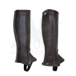 COWHIDE PLAIN LEATHER HALF CHAP (Assorted Colors & Sizes Available) (AI-S-1111)