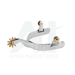 WESTERN ROUND SPUR, BRASS ROWEL (Stainless Steel)  (AI-S-1147)