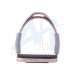 SAFETY STIRRUP (Stainless Steel) BLACK RUBBER PAD  (AI-S-1128)