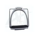 MOUNTING STIRRUP WITH STEP BAR (Stainless Steel) BLACK RUBBER PAD  (AI-S-1137)