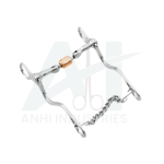 9” CHEEK BIT COPPER ROLLER MOUTH STAINLESS STEEL (AI-S-1165)