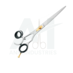 Swivel Thumb Pet Grooming Shears with Removable Finger Rest (AI-G-2457)