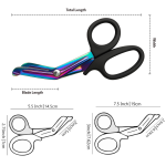 Anhi Tuff Cut EMT Trauma Shear 7.25″ – Rainbow Blades