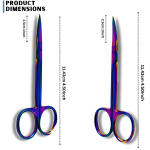 Muliticolor Iris Scisssor Straight/Curved - Image 2