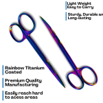 Muliticolor Iris Scisssor Straight/Curved - Image 3