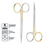 Iris Scissor One Handle Titanium Coated - Image 4