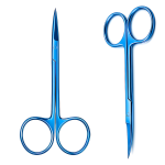 Titanium Iris Scissors Straight/Curved