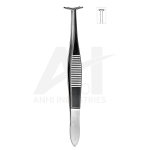 Green fixation forceps 10cm jaw 5mm (AI-O22-285)