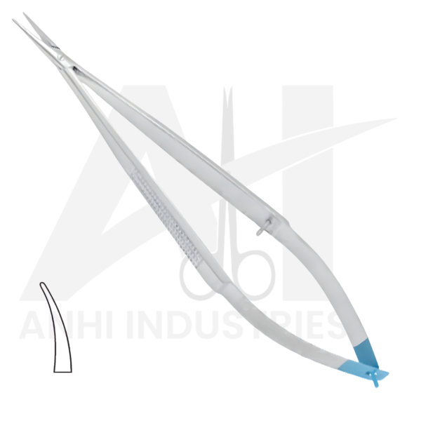 Single Use Micro Needle Holder Without Catch Curved