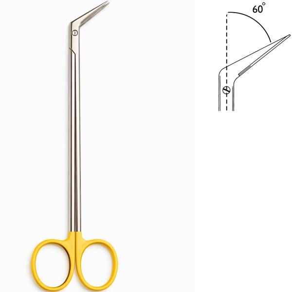 Tc-Debakey Vascular Scissors, Angled 60 Degree, 23cm