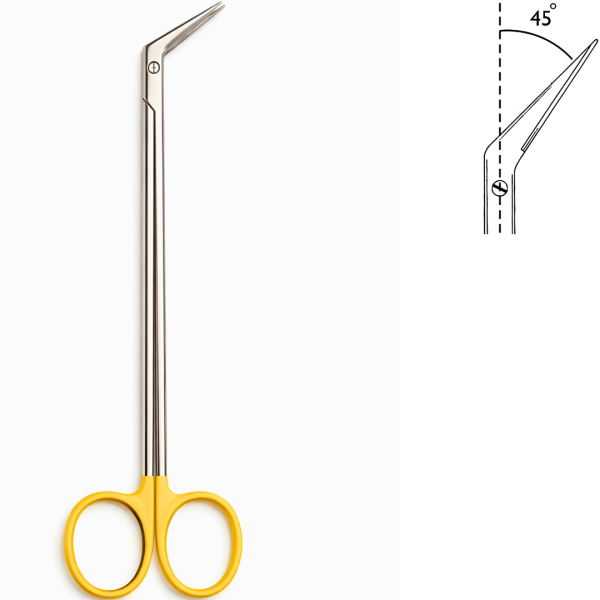 Tc-Debakey Vascular Scissors, Angled 45 Degree, 23cm