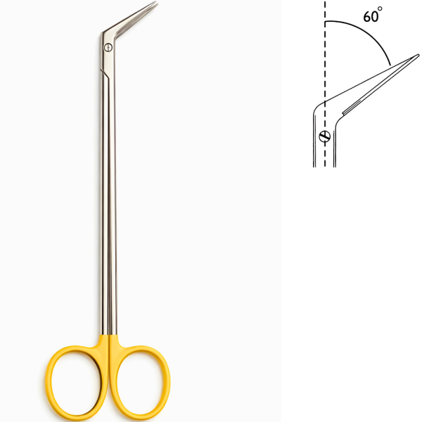 Tc-Debakey Vascular Scissors, Angled 60 Degree, 19cm