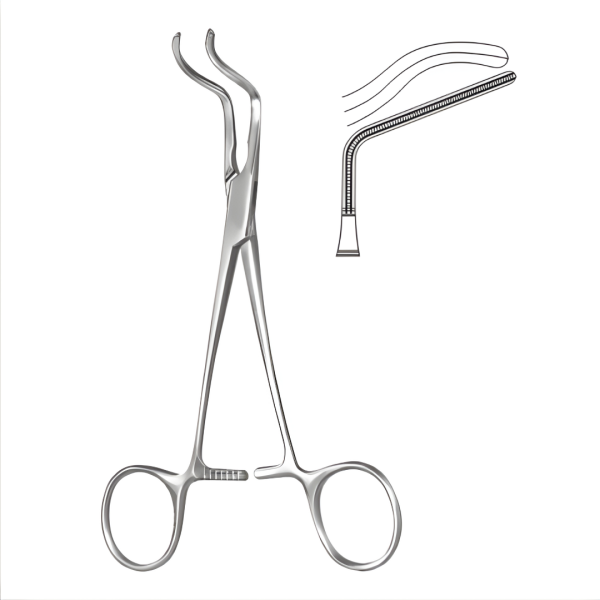 Subramanian-Miniature Atrauma Aortic Clamps 15.5cm
