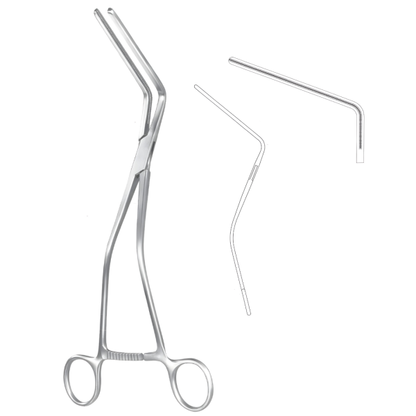 Hayes Atrauma Sigmoid Anastomosis Forceps, 28cm