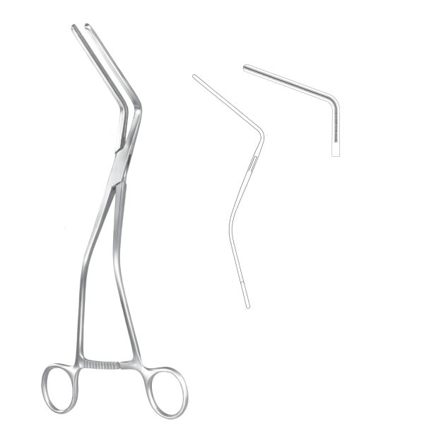 Hayes Atrauma Sigmoid Anastomosis Forceps, 27cm
