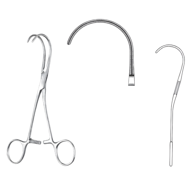 Cooley-Derra Atrauma Anatomosis Clamps 16.5cm